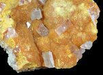 Orpiment With Barite Crystals - Peru #63800-1